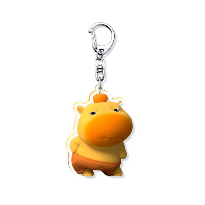 Cute Capybara Mobile Phone Case Strap Key Chains Bag Pendant Decoration Diy Phone Short Lanyard Handmade Jewelry Gift