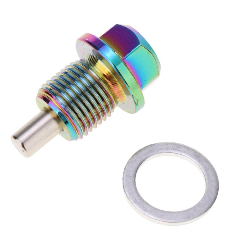 Aluminum Alloy Magnetic Oil Drain Plug Screw Nut for Engine Oil Pan Car Maintenance Solution