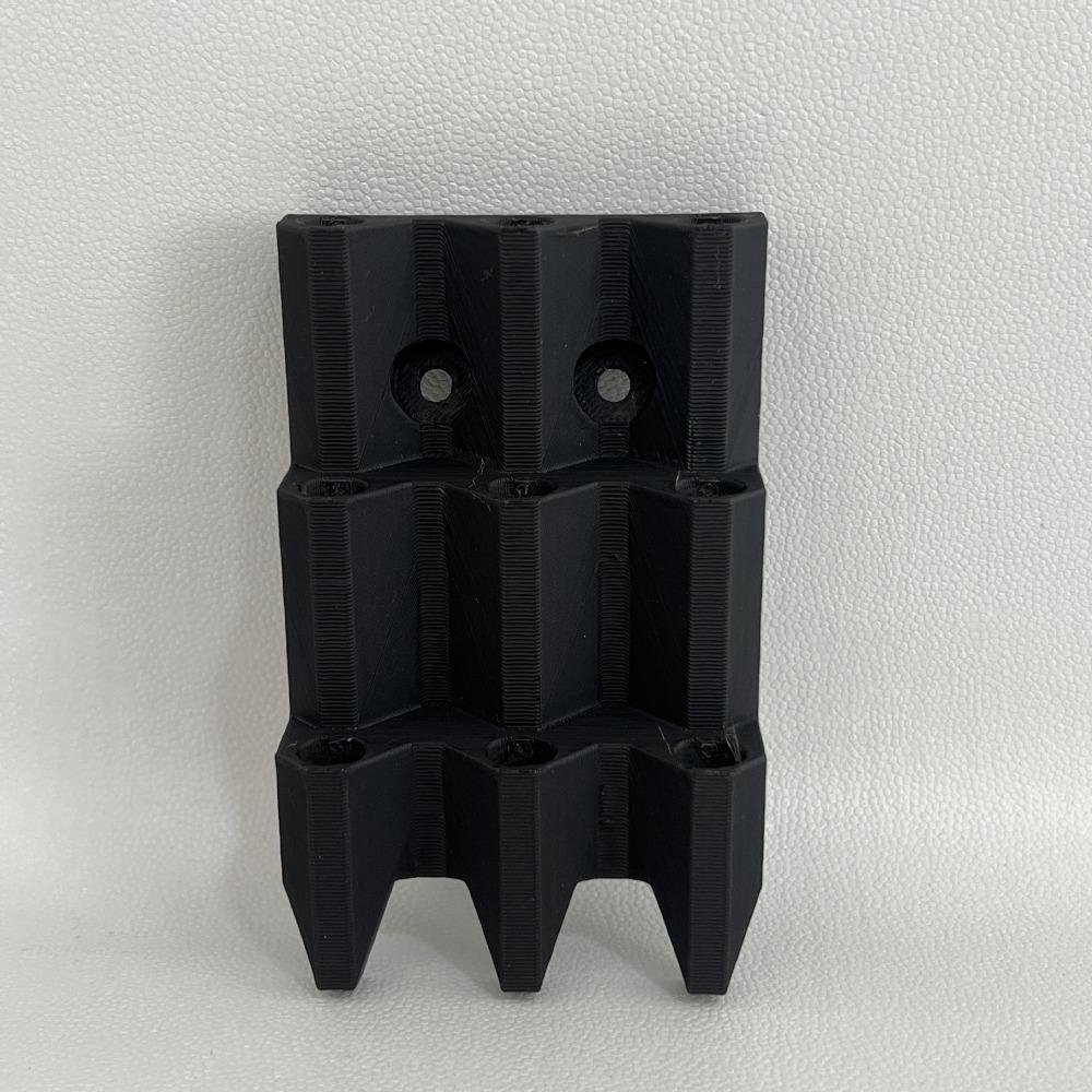 Minimalist Wall-Mounted Wall Dart Organizer PLA 3D Printed Dart Dock Stand Sturdy 9 Darts Dart Stand Gift for Players чёрный