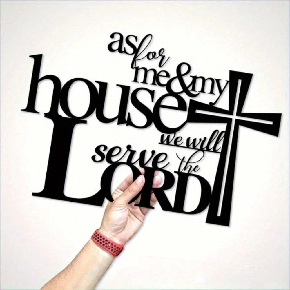 Metal Cross Wall Art Bible Verse Sign Christian Faith Home Decor Religious Gift