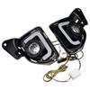 Led DRL Daytime Running Lights Fog Lamp Assembly with H11 Bulbs 6000K~6700K For Toyota Hiace 2014-2018