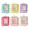 Portable Pillow Shaped Photocard Display Case For Backpacks Keys Decoration Lightweight Photo Showcase Organizer