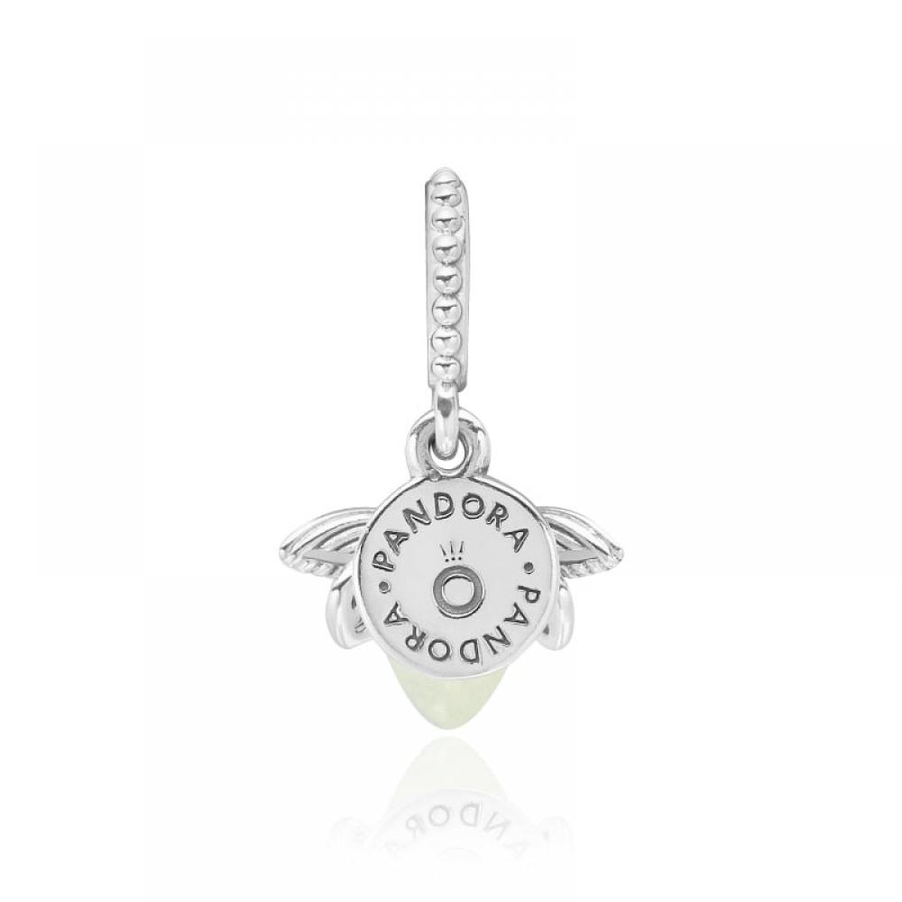 PAndora 799352c01 Leuchtender Glühwürmchen Anhänger und Hänger Silber Charm