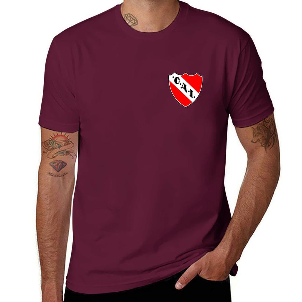 Club Atlético Independiente T-Shirt Korean Fashion Plus Sizes Quick-drying Sports Fans Black T Shirts for Men