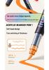True Color Soft Tip Liquid Acrylic Marker for Students & Professionals