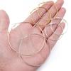 SAUVOO 3 Pairs/Set Metal Hoop Earrings Set 20/30/40mm Big Round Circle Earrings For Women Gold Silver Plated Fashion Jewelry