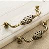Vintage Antique Bronze Cabinet Handles Hollow Out Birdcage Handles Drawer Knobs Wardrobe Door Pullers Furniture Handle