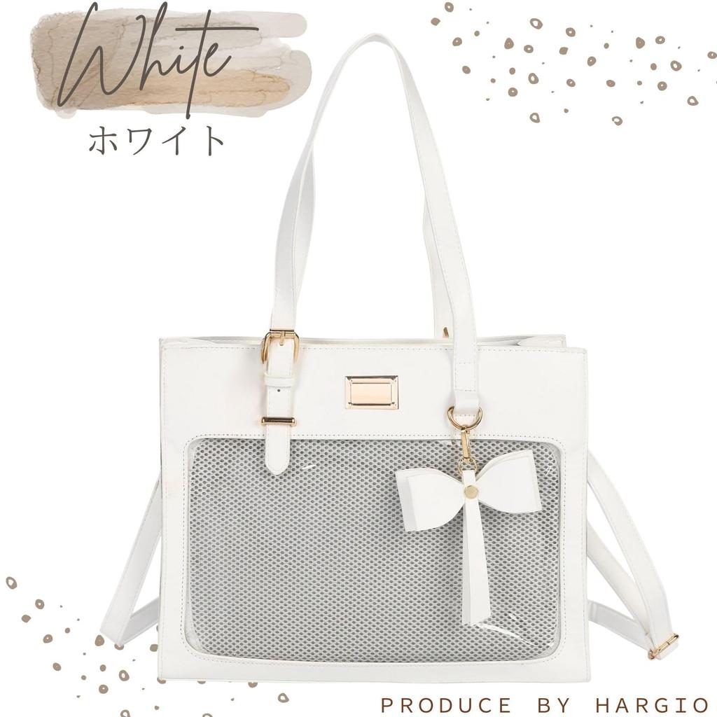 Harujio Ita Bag Tote Bag Shoulder Bag Handbag Cute 2-Way Ita Bag Luxury Ita Bag Itaba Oshikatsu Goods Plush Bag Ribbon Black White Pink Light Blue