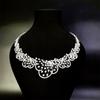 Fashionable Zirconia Necklace and Earring Set Featuring Gold Plating Accessory for Formal Event and Parties Supplies