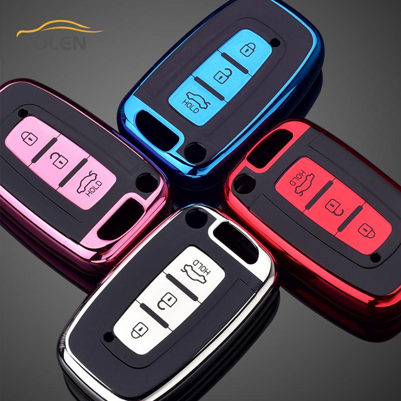 Soft TPU Car Remote Key Case Cover Shell Fob For Hyundai Genesis Equus Veloster For KIA Sportage Forte Optima Soul Azera Sorento