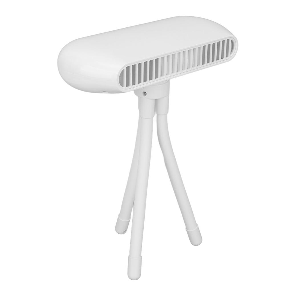 Double Turbine Octopus Fan 4 Wind Speeds Built In Mosquito Repellent Box Low Noise Desktop Fan for Office White