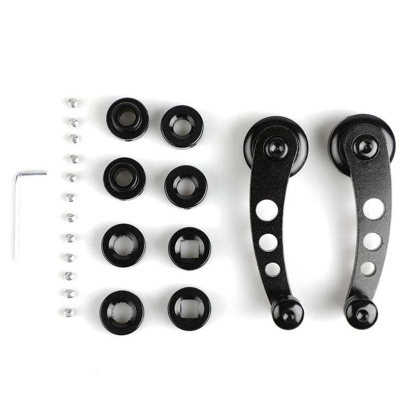 1Set Universal Car Window Crank Handle Replacement Aluminum Alloy Auto Window Glass Closer