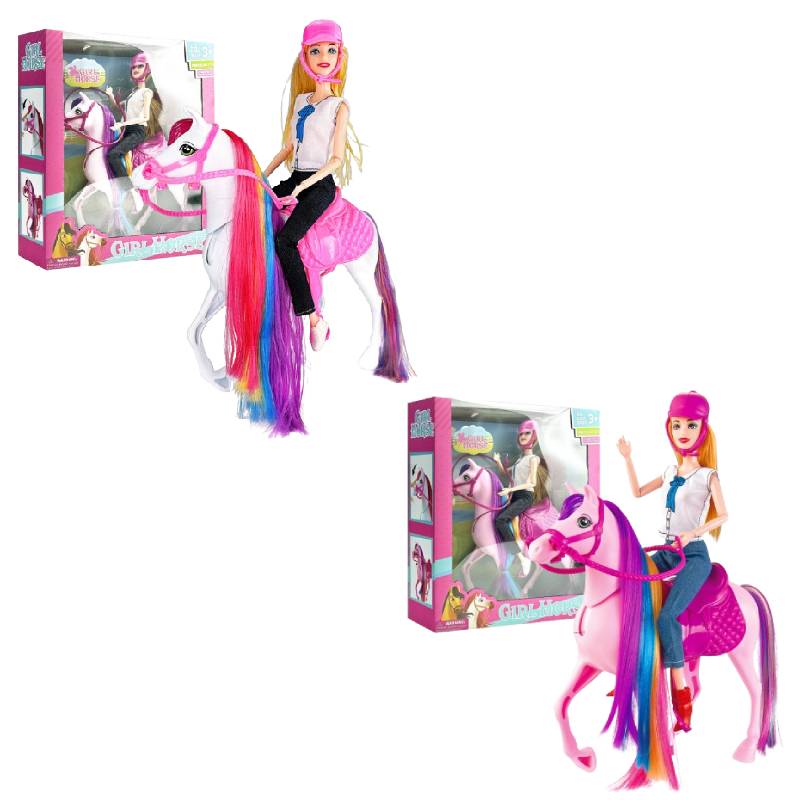 Doll Horse Barbie Detachable Kids Toy Decoration Cartoon Action Model Figure