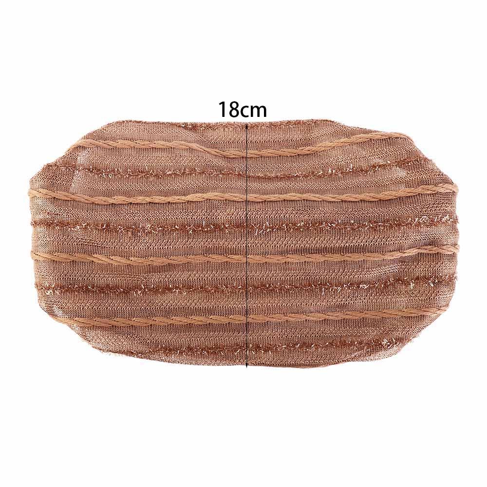 Hoop Elastic Hair Band Shiny Stripe Wide Hair Band Mesh Hairbands Women Headband Korean Headwear