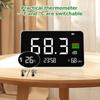 4-in-1 Digital Sound Level Meter ,Desktop Decibel Monitor 30-130dB,for Noise Measureing,Library, with Time&Temp&Humidity Display