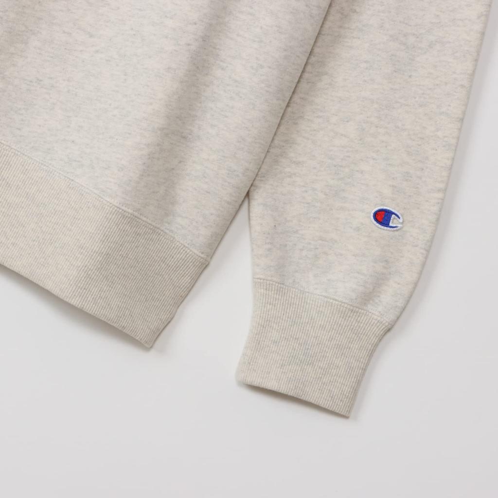 Long-sleeved sweatshirt with fleece lining, embroidered logo, crewneck style, basic design (C3-W001Z-810-S)