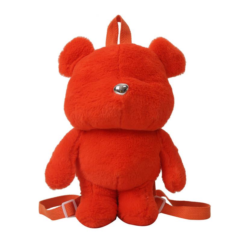 

Adorable Plush Children s Backpack Cute Cartoon Bear Design Soft And Breathable For Kids