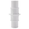 White Pool Hose Connector 38mm Threaded Pipe Fitting Pool Cleaning Accessory Pool Hose Cuff
