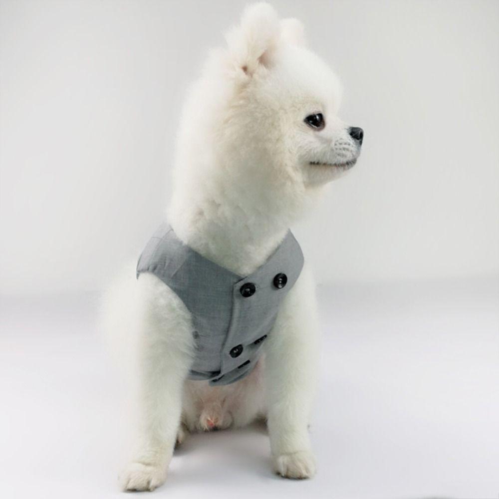 Soft Pet Formal Shirt Creative Puppy Costume Stylish Dog Wedding Suit  For Small Dogs