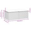 2 Piece Garden Sofa Set with Cushions Grey Poly Rattan & Acacia