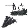 10/20/100 Stück Schwarze Nylon-Kabelbinder für Autos, zum Einschieben, Befestigung für Kabelbäume, Kabelklemmen, Clips, Kabelmanagement, Auto-Kabelorganizer