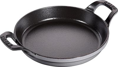 Staub Stapelbare Auflaufform aus grauem Emaille-Eisen, Auflaufform, japanische Auflaufform „Rund 20 cm“ [Autorisiertes Produkt] 40509-557