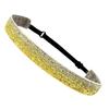 Adjustable Glitter Sequin Headbands for Women, Non Slip Velvet Lined Sports Yoga Hair Bands, Sparkly Elastic Head Wraps for Party Festival Gym Running