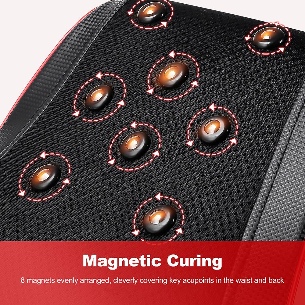 Back And Neck Cervical Massage Pillow Airbag Waist Kneading Massage Cushion Lumbar Chair Massager Car Back Pillow Masajeador