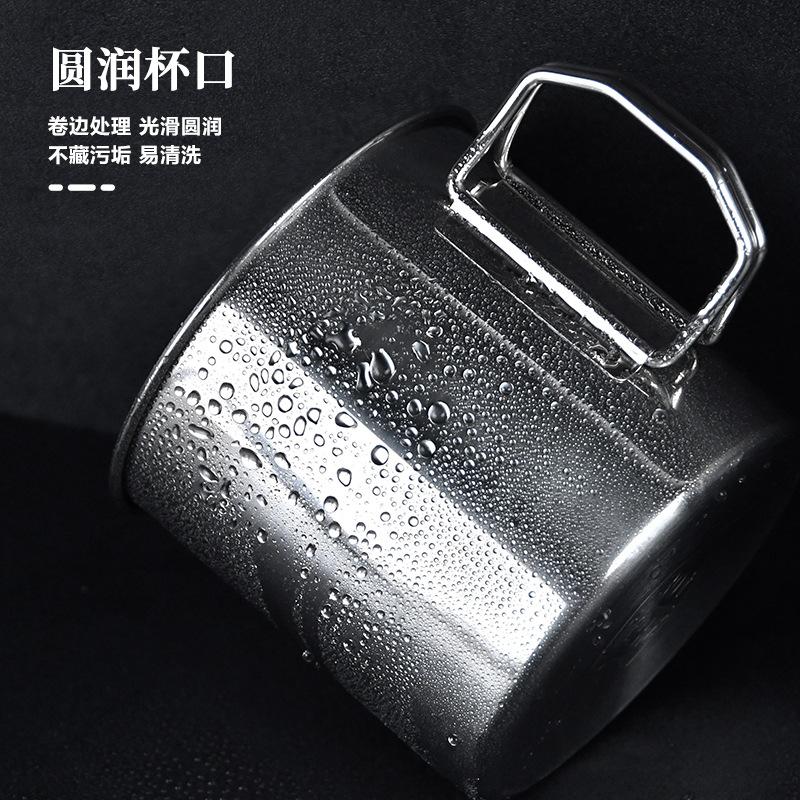 Stainless Steel Folding Water Cup Outdoor Camping Portable Cup