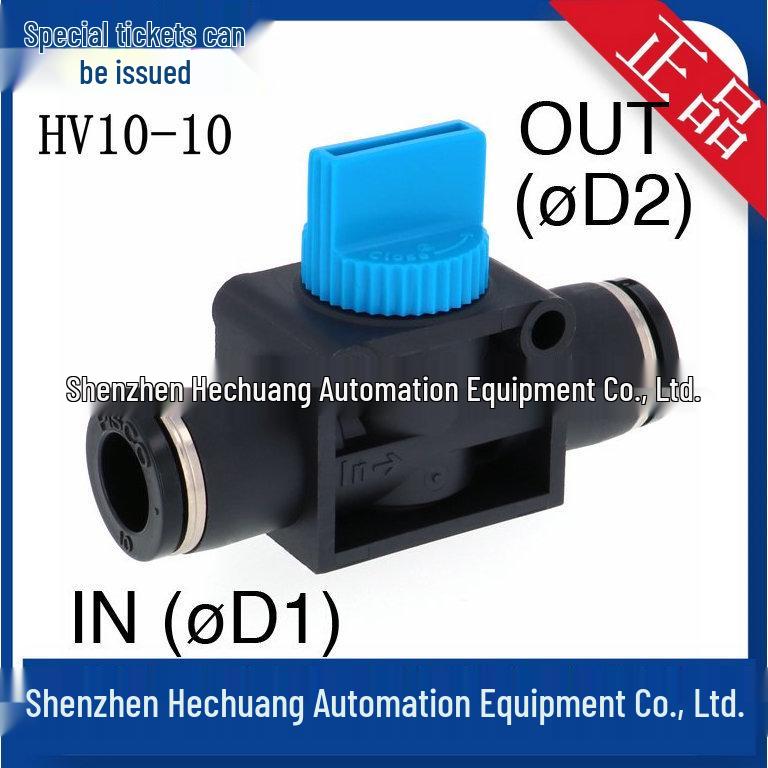 HV Series PISCO Manual Valves (Models: HV4-4, HV6-6, HV8-8, HV10-10, HV12-12) - Commonly Stocked Items