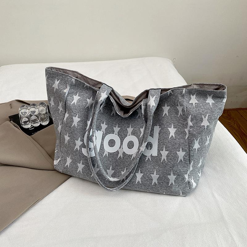 Tote Bag - A Relaxed and Stylish Large Capacity Multi-purpose Casual Shoulder Bag That Goes Well with Any Outfit.