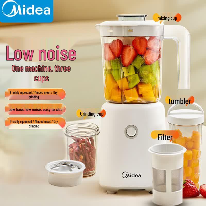 Midea Multi-functional Juicer Blender with Three Cups CN plug (adapter included)
