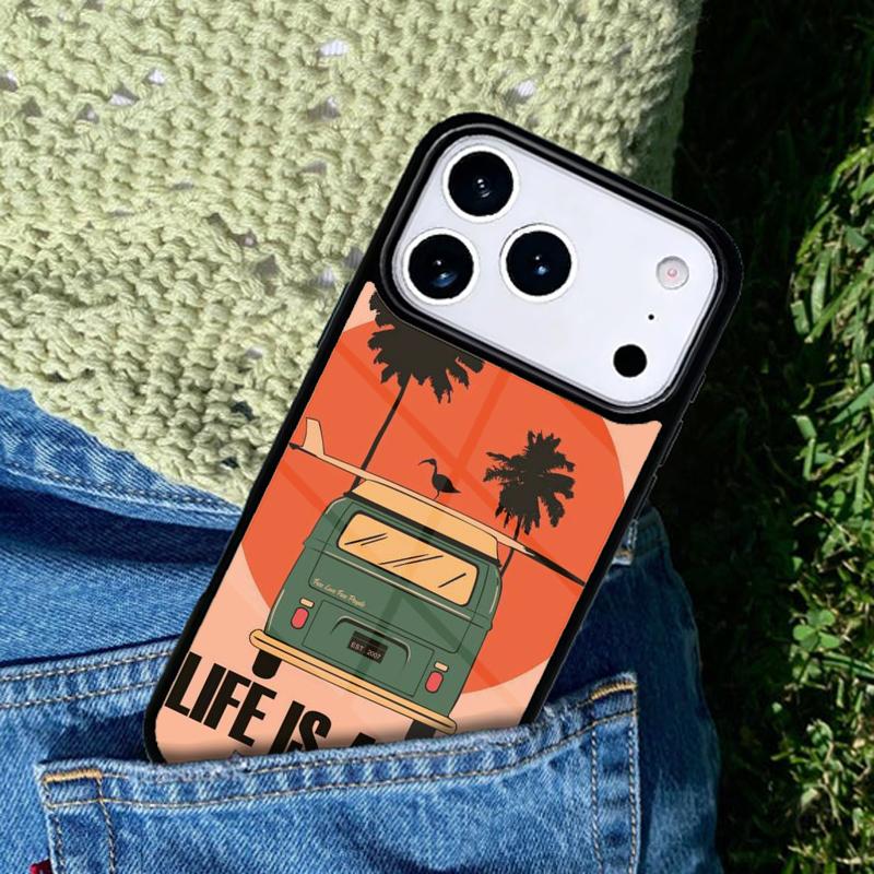 Combi Van Surf Phone Case Cover for IPhone 11 12 13 14 15 16e 17 Pro Max Coque for IPhone 17 Air