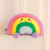 Cartoon Cute Rainbow Pineapple Plush Toy Kawaii Stuffed Fluffy Fruits Plushies Throw Pillow Doll Anime Soft Kids Toys for Girls