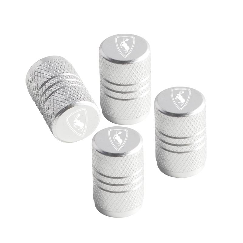 4pcs For Volvo Elk Prancing Moose Logo Ocean V40 V60 XC40 XC90 XC60 S40 Aluminum Car Wheel Tire Valve Cap Covers Tyre Rim Stem
