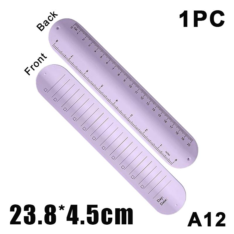 Silicone Wristband Wristband Notebook Reusable Erasable To-Do List Bracelet Curve Ruler Multi-Functional
