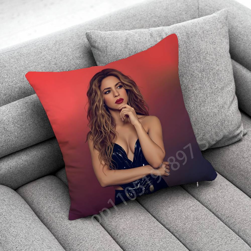 Singer S-Shakira Throw Pillow Case For 45cm 40cm 30cm 50cm 55cm Square Home Pillowcase Case