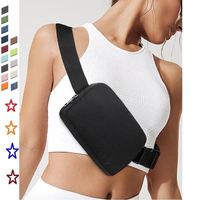 Umhängetasche mit Reißverschluss, modische Hüfttasche, kleine Gürteltasche mit verstellbaren Trägern, geeignet für Laufen und Outdoor-Reisen