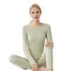 Women's Class A Fleece-Lined Thermal Cashmere Underwear Set - Antibacterial Autumn/Winter Top and Pants.