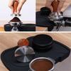 Schwarzer Holzgriff Massivholz Espresso Kaffeetamper Kaffeeverteiler Nivellierwerkzeug Siebträger