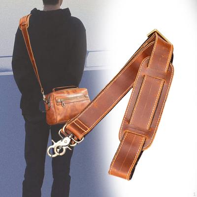 Leder Tasche Schultergurt, Abnehmbarer Crossbody-Gurt mit Metallhaken für Aktentasche, DIY