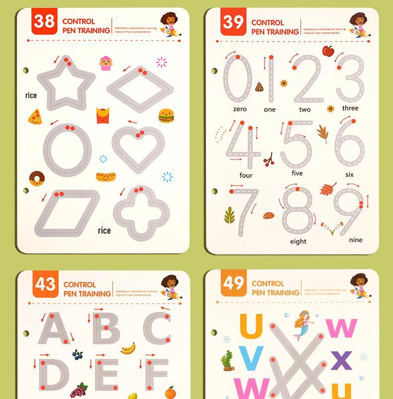 Erasable Pen Control & Concentration Puzzle Toys for Early Education In Kindergarten.