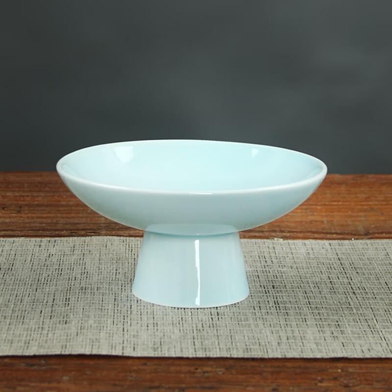 Wuhe Ceramic Vintage Footed Snack Plate