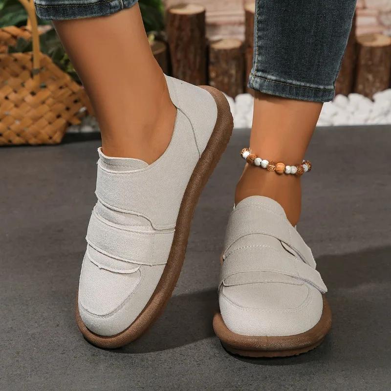 Fashion Spring and Autumn Fashion Women's Shoes 2024 High Quality Solid Color Round Toe Low Heel Comfortable Women's Flat Shoes