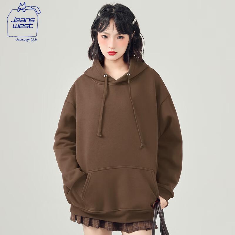 

JEANSWEST CLUB Women s Loose Hooded Sweatshirt 2XL