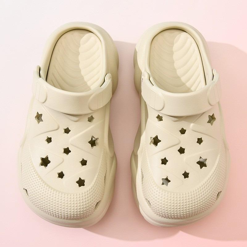 Hole Shoes Women's Outer Wear Breathable and Wear-resistant Bag Head Drag Home Non-slip Versatile and Non-smelly Feet Advanced Cool Slippers