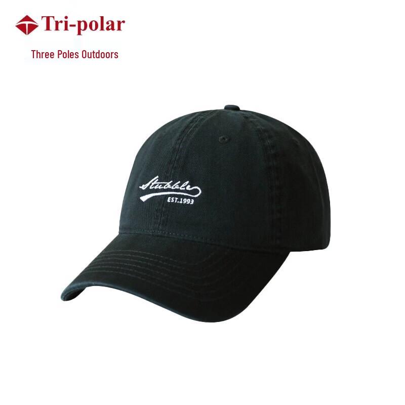 Tri-polar TP6410 Letter Embroidery Soft Top Baseball Cap чёрный