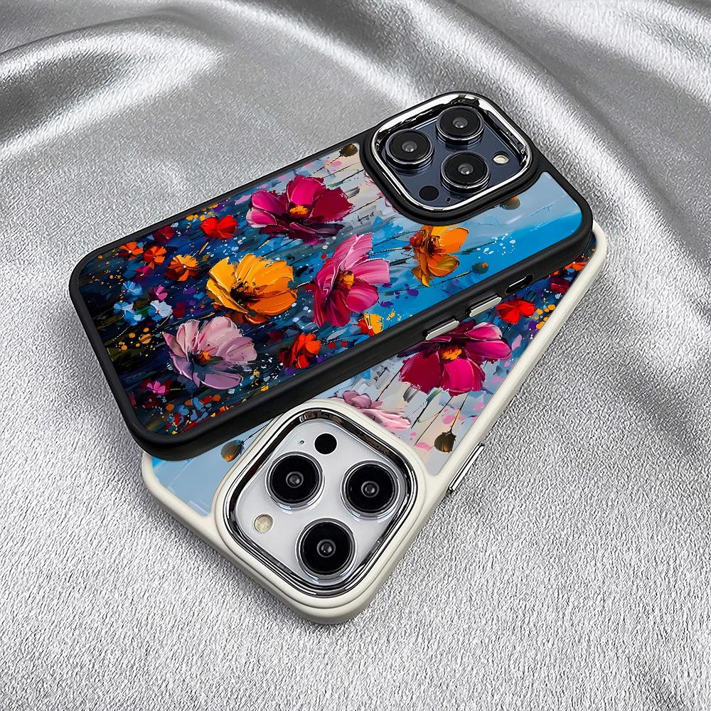 Red Flowers Case for IPhone 16 15 14 13 12 11 Pro Max X XS Max XR 7 8 Plus Case Cover Funda