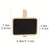 10Pcs Mini Wooden Blackboard Clamps Note Retangle Chalkboard Clip Tag Message Board for Wedding Party Paper Photo DIY