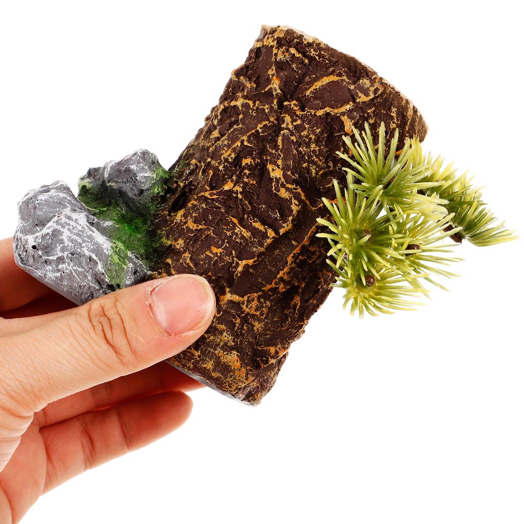 Simulated Trunk Aquarium Stump Decorative Tree Tank Landscaping Resin Material Fish Tank Underwater Home DIY Artificial Stumps